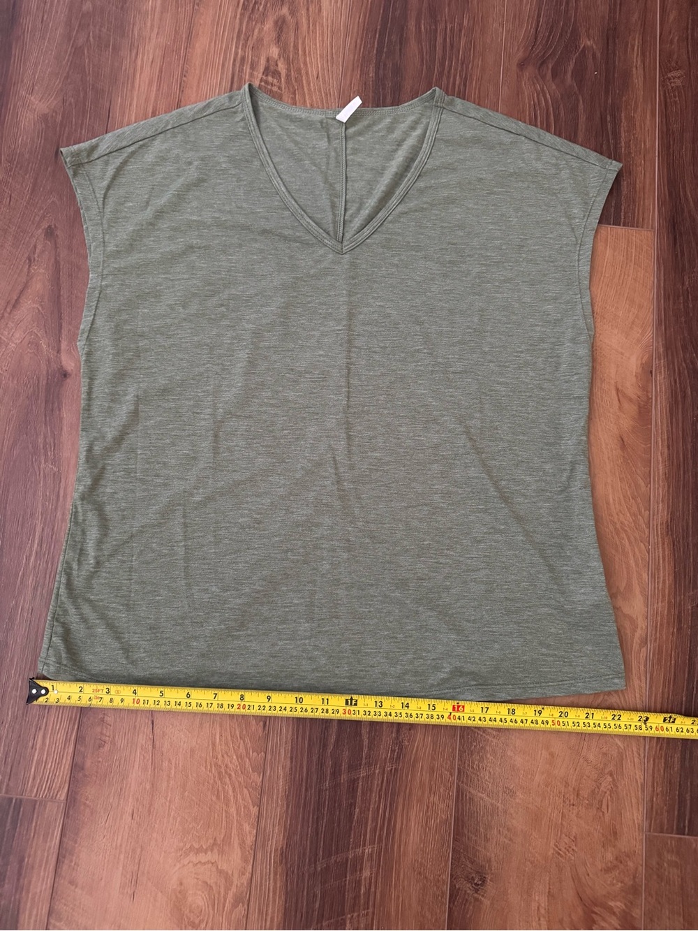 HALARA Light Green V-Neck Short Sleeve Tee - Picture 7 of 7